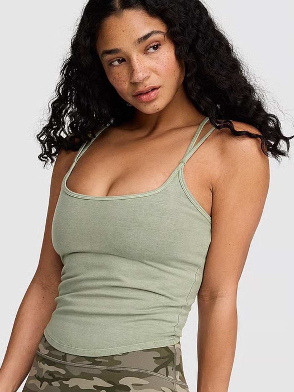 Victoria Secret Pink All-Day Cotton™ Strappy Tank Top
